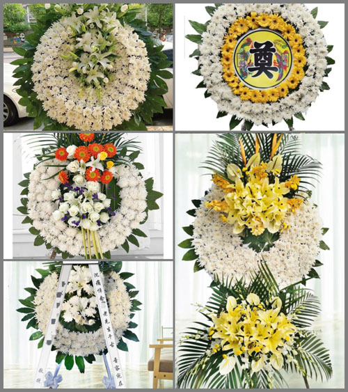 河北石家庄灵寿县狗台乡花圈速递